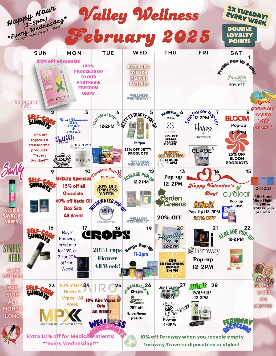 February promotions calendar